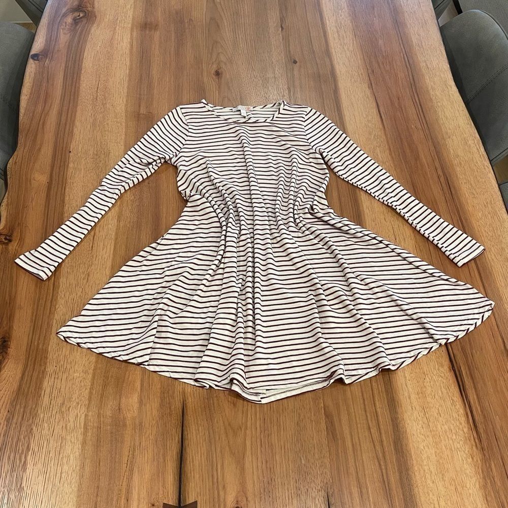 Gianni Bini Burgundy Long Sleeve Dress - XS